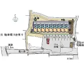 ★手数料０円★広島市安佐北区可部６丁目　月極駐車場（LP）